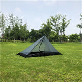 Waterproof Camping Tents Ultralight Double Tiers Rodless Pyramid Tent Single One Person 4 Season All Weather for Hunting Hiking