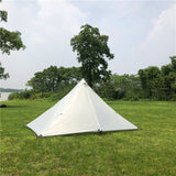 Waterproof Camping Tents Ultralight Double Tiers Rodless Pyramid Tent Single One Person 4 Season All Weather for Hunting Hiking