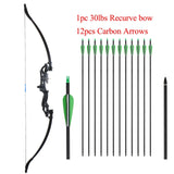 Huntingdoor Takedown Recurve Bow & Arrow Set Hunting Target Shooting 30-40lbs Archery for Beginner /Light Weight