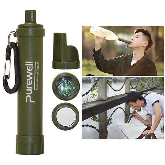 Multifunctional Portable Water Purifiers Outdoor Survival Filter Camping Hiking Emergency Elements