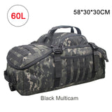 40L 60L 70L Heavy-duty Prepper Army Sport Gym Bag Tactical Waterproof Backpack Molle Camping Backpacks Travel Bags