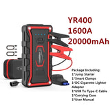 2022 New! Upgraded Car Jump Starter 2500A 23800mAh Power Bank with 10W Wireless Charger LCD Display Car Booster UP All Gas or 8.0L Diesel
