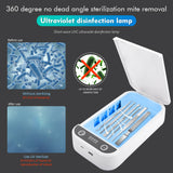 UV Light Sterlizer Phone Mask Nail Tool Sterilize Machine Sanitizer Sterilizing Cleaner Box USB Lamp Sanitizer Disinfection Case