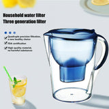 2022 New Design! High Quality Water Filter Jug 3.5L White With Filter Cartridges Household Water Filter Kitchen Activated Carbon Multiple Filtration Kitchen