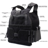Top Quality Lightweight Tactical Vest Quick Release Elastic Cummerbund Breathable Combat Vest Shooting Vest