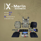 UTA Universal Tactical X-Merlin Plate Carrier Laser Cutting Molle Tactical Hunting Vest with Back Flatpack- MC