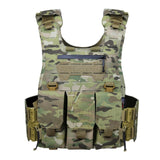 UTA Universal Tactical X-Merlin Plate Carrier Laser Cutting Molle Tactical Hunting Vest with Back Flatpack- MC