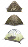 2022 New Design! Tactical Camo 2-3person Air UP Camping Tent Outdoor Ultralight 2.44kg 210T Polyester Rainproof Windproof Hiking Travel