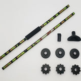 32”Camouflage/Black All- Aluminum Blowgun with .40 Caliber and comes with 100pcs blowgun steel needle darts