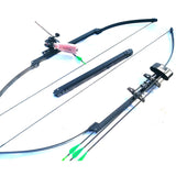30/35/40lbs Folding Bow Aluminum alloy Portable Hunting longbow for Bow and arrows for adults Archery Shooting