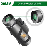12x50 Powerful HD Lens Monocular Telescope with Tripod and Phone Holder for Wildlife Bird Watching Hunting Camping Travel Scenes