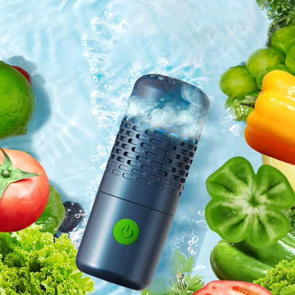 New Design! Portable Wirelss Fruit Vegetable Washing 4400mAh Disinfection Cleaner Remove Pesticide Dirt Sterilization Food Purifier