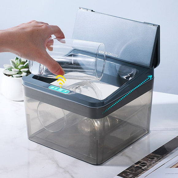2022 New! Upgraded Multifunctional Sterilization Storage Box Kitchenware Integrated Box Milk Bottle Chopsticks Knife And Fork Container