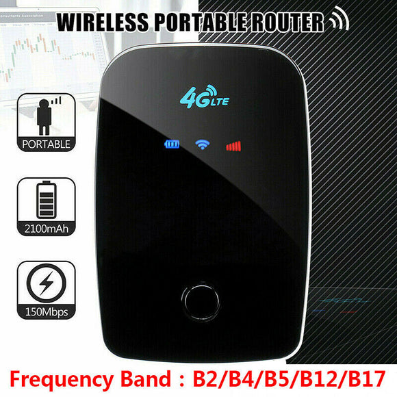 Portable 4g Mifi 4g Wifi Router Wifi Modem 150mbps Car Mobile Wifi Wireless  Hotspot Wireless Mifi W