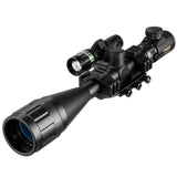 High Quality Multifunctional 6-24x50 AOEG Rangefinder Sight Rifle Scope With Holographic 4 Reticle Sight Red Dot Green Dot Laser Combo Riflescope