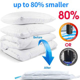 2022 New!Upgraded Home Travel Vacuum Storage Bags USB Dual-use Electric Pump for Food Clothes Balls Blankets Pillows Space Saver Compression Bag