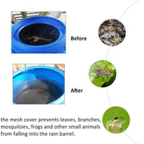 Outdoor Mesh Cover Netting for Rain Barrels PE Water Collection Buckets Tank Rain Harvesting Tool Protector Garden Acces