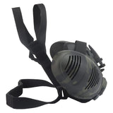 Tactical Respirator Mask Half Face Protective Gas Mask Adjustable Strap for Military Paintball Airsoft Hunting CS Shooting Mask