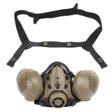 Tactical Respirator Mask Half Face Protective Gas Mask Adjustable Strap for Military Paintball Airsoft Hunting CS Shooting Mask