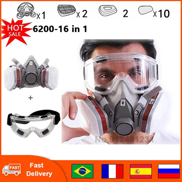 Gas Mask Dust Mask Electric Welding Spray Paint Protection Industrial Gas Mask With Filter Widely Used