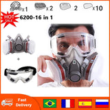 Gas Mask Dust Mask Electric Welding Spray Paint Protection Industrial Gas Mask With Filter Widely Used