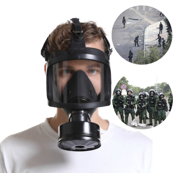 MF14 Type Gas Mask Full Face Mask Chemical Respirator Natural Rubber Military Filter Self-Absorption Chemical Industrial Mask
