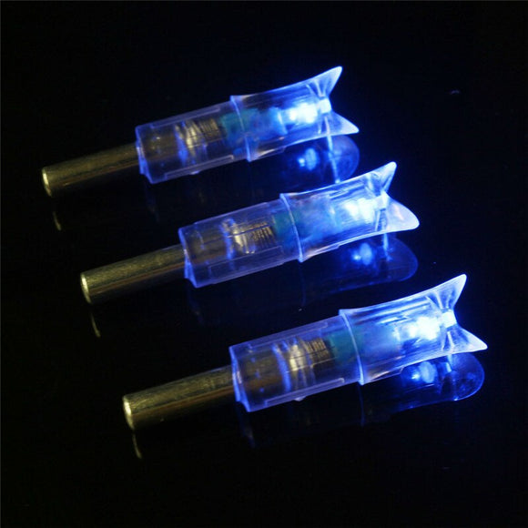 3/6/12pcs Automatically Lighted Nock Bow String Activated Lighted Crossbow Bolts Nock Led Arrow Tail for ID7.6mm Arrow