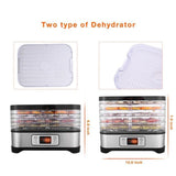 Professional High Quality Food Dehydrator Machine  Electric Multi-Tier Food Preserver for Meat or Beef Fruit Vegetable Dryer  12.6 x 9.8 x 7.9