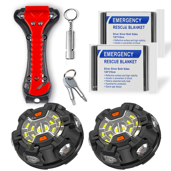 SOS Flash Car Emergency Light Kit Homologated Approved  Road Flares Safety Flashing Warning Magnetic Beacon Police Light