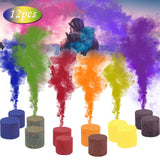 12pcs SOS Colorful Smoke Pills Combustion Smog Cake Effect Smoke Bomb Pills Portable Supplies
