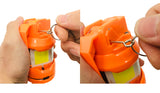 Orange Tactical Flash Bang Compatible with 11.1v Battery LED Stun Grenade for CS Training Outdoor Peronal Defense