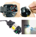 Black Tactical Flash Bang Compatible with 11.1v Battery LED Stun Grenade for CS Training Outdoor Peronal Defense