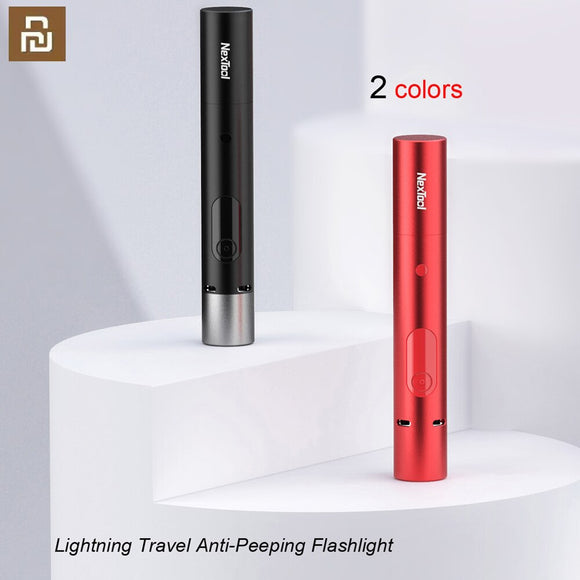 EDC Travel Anti-Peeping Flashlight Strong Light Flashlight Sound Light Alarm Infrared Scan Camera Detector