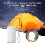 2022 New Design! 3-in-1 Mini Portable Electric Inflatable Pump Ultralight USB Charging Multifunctional Outdoor Air Pump 3 Modes Camping Light