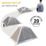 2022 New! Innovative Inflatable Tent 2-3 Persons Camping Tents Pop-up Backpacking Outdoor Mosquito Net Wigwam Protection Tent Sun Shade Awning