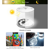 2022 New! Camping Solar Light Inflatables Solar Led Light Outdoor Lamp RGB Flashlight 7 Colors Changeable Waterproof IP68 Outdoor Lantern