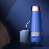 Portable USB Fast Cooling and Heating Cup Home Car Constant Temperature Travel Mugs Insulated Car Mugs in Blue CNIM Hot
