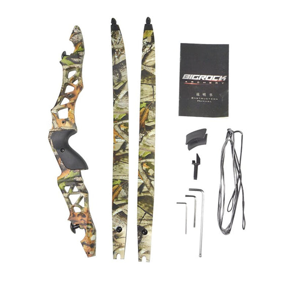 Camo Hunting 64 Inches Traditional ILF Recurve Bow For Archery Outdoor Sport Hunting Practice Whole Kits