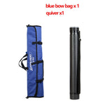 New Design! Portable Foldable Takedown Recurve Bow Bag Archery Bow Soft Case Shoulder Handle Carrying Shooting Blue Black Hunting Bow Bag