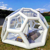 2022 New! Innovative Space Age Tech Triangle Inflatable Bubble Room 3/4m House Hotel Restaurant Commercial Transparent Scenic Starry  House Tent