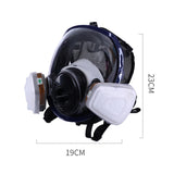 2022 New! Chemical Mask Full Face Gas Mask Dustproof Respirator Paint Pesticide Spray Silicone Face Guard for Laboratory Welding With Filter Box