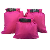 3Pcs Waterproof Dry Bag Storage Pouch Rafting Canoeing Boating Kayaking Carrying Valuable Perishable Items 1.5+2.5+3.5L